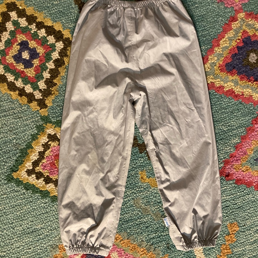 3T-4T Silver Kids Rain Pants